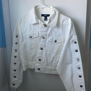 Brand new white jean jacket
